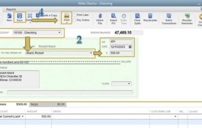 Journal entry to void a check in QUICKBOOKS